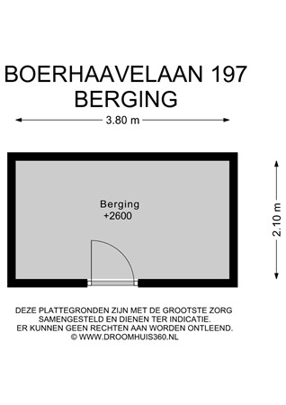 Floorplan - Boerhaavelaan 197, 2334 EJ Leiden